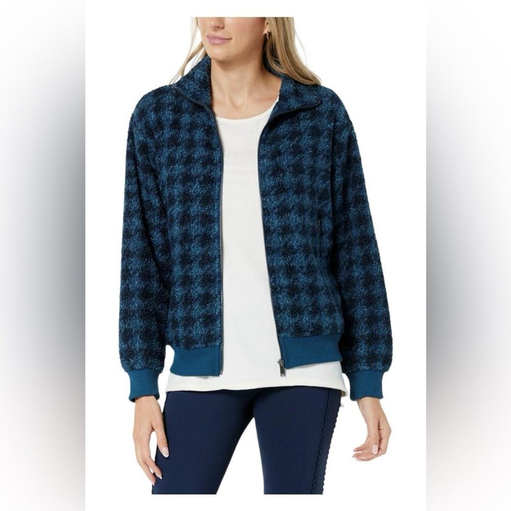 Lacey Chabert Women's Full-Zip Sherpa Jacket Deep Dive Size XL b74